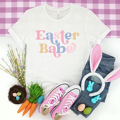 Easter Babe Colorful Toddler Short Sleeve Graphic Tee