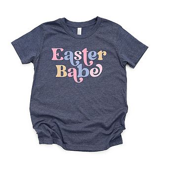 Easter Babe Colorful Toddler Short Sleeve Graphic Tee
