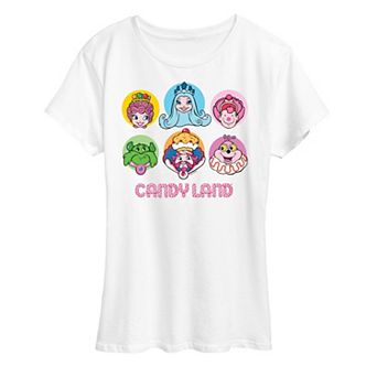 Women's Candy Land Character Grid Graphic Tee by Hasbro
