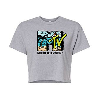 Juniors' MTV Beach Cropped Tee