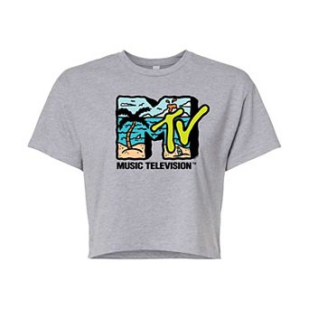 Juniors' MTV Beach Cropped Tee