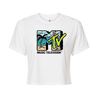 Juniors' MTV Beach Cropped Tee