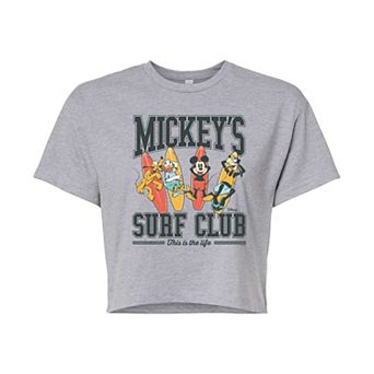 Disney's Mickey Mouse Juniors' Surf Club Cropped Tee
