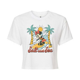 Disney's Minnie Mouse Juniors' Salt & Sea Cropped Tee