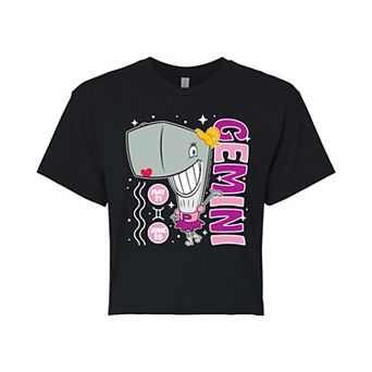 Juniors' SpongeBob SquarePants Pearl Gemini Cropped Tee
