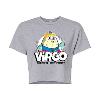 Juniors' SpongeBob SquarePants Mrs. Puff Virgo Cropped Tee