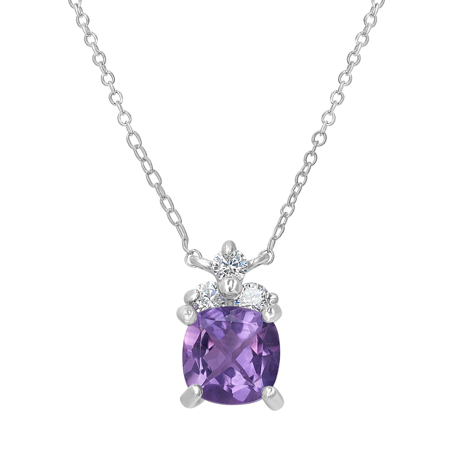 Gem Stone King Prasiolite Pendant – 5.25 Ct Cushion Green Stone In 925 Sterling Silver With Chain - View #3