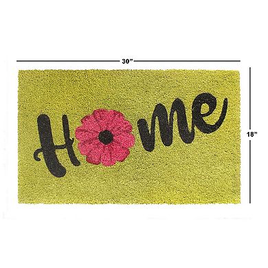 RugSmith Home Flower Script Doormat