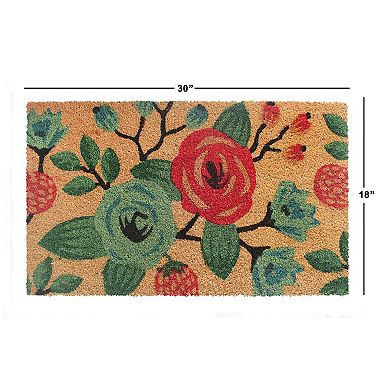 RugSmith Roses and Berries Doormat