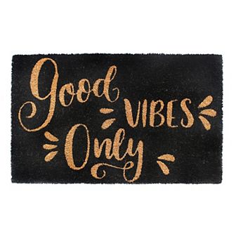 RugSmith Blackout Good Vibes Only Doormat
