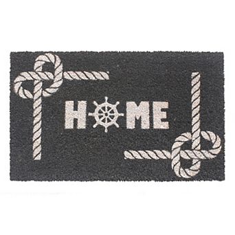 RugSmith Nautical Theme Home Script Doormat