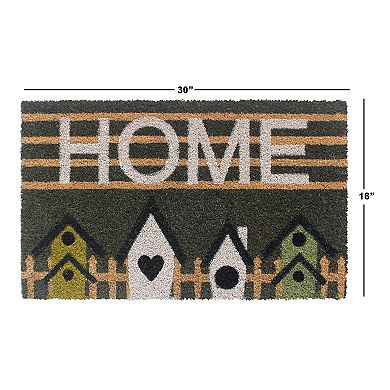 RugSmith Birdhouse Row Home Script Doormat