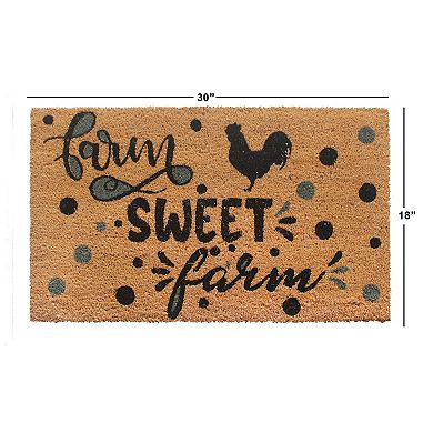 RugSmith Farm Sweet Farm Chicken Doormat