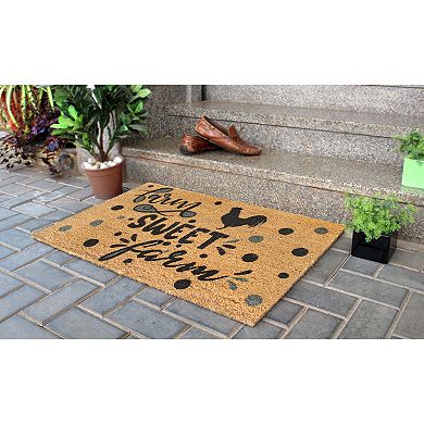 RugSmith Farm Sweet Farm Chicken Doormat