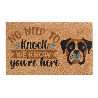 RugSmith No Need To Knock Dog Doormat
