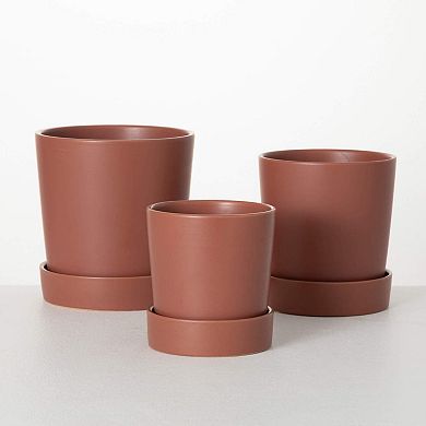 Haven Living Sand Planter with Saucer 3-Piece Set