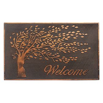 RugSmith Copper-Tone Windy Welcome Tree Doormat
