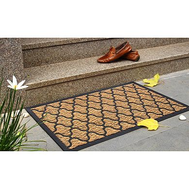 RugSmith Coir Diamond Pattern Doormat