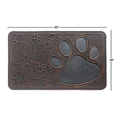 RugSmith Copper-Tone Wipe Your Paws Doormat