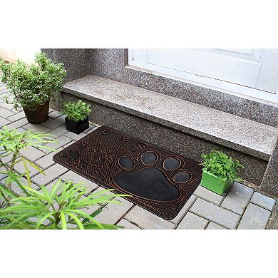 RugSmith Copper-Tone Wipe Your Paws Doormat