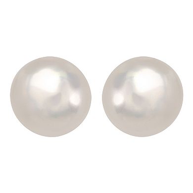 Gemistry Sterling Silver Freshwater Cultured Pearl Stud Earrings