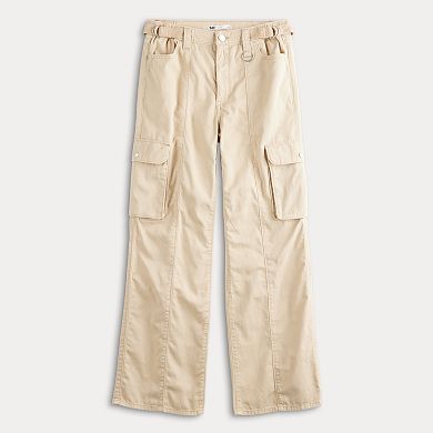 Juniors' SO® High-Rise Belted Wide Leg Cargo Pants