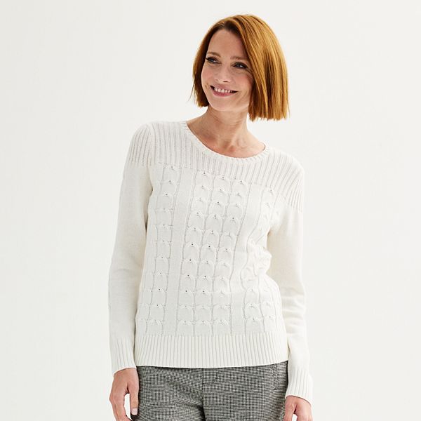 Kohls white sweater hotsell