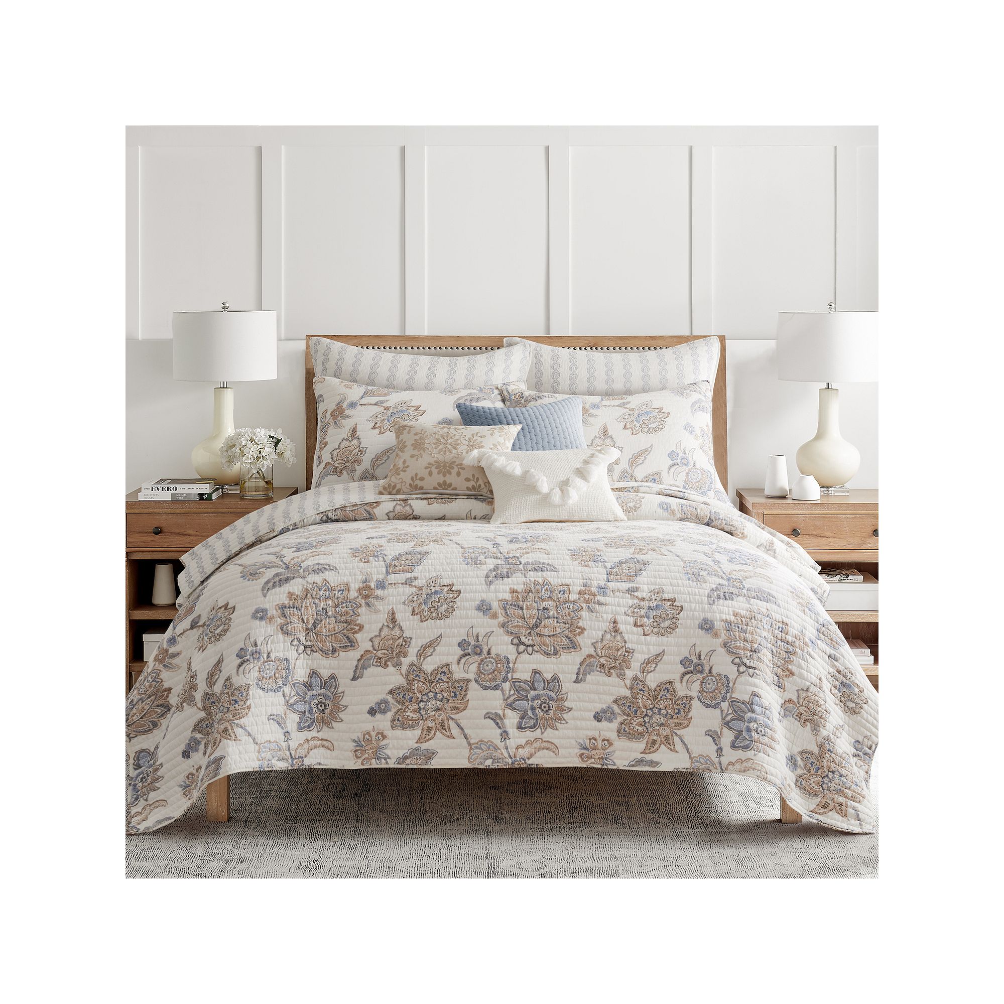 Levtex Home Selesta Blush Quilt Set or Euro Shams, Multi