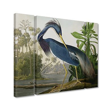Trademark Fine Art Louisiana Heron Multi Panel Art Set