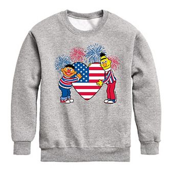 Boys 8-20 Sesame Street Heart America Fleece Sweatshirt