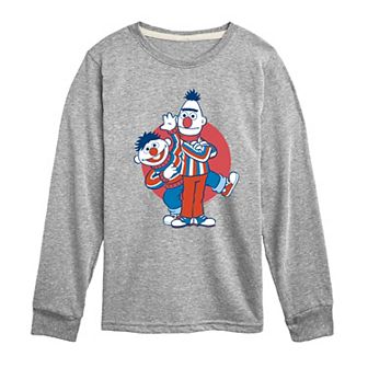 Boys 8-20 Sesame Street Bert & Ernie USA Long Sleeve Graphic Tee