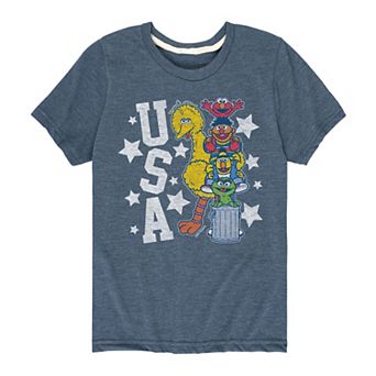 Boys 8-20 Sesame Street USA Graphic Tee