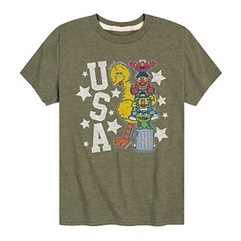 Boys 8-20 Sesame Street USA Graphic Tee