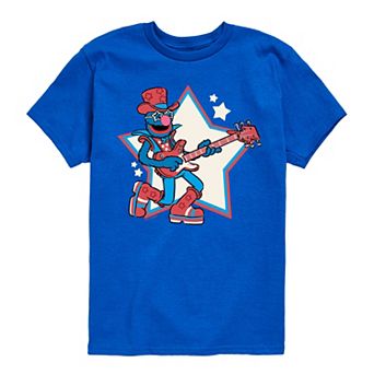 Boys 8-20 Sesame Street Rock Star Grover Graphic Tee