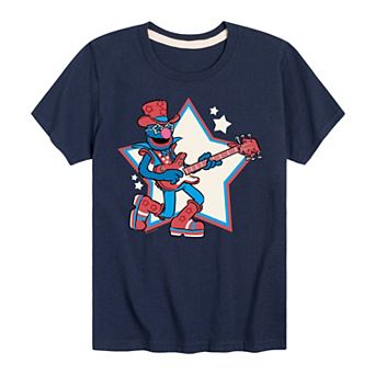 Boys 8-20 Sesame Street Rock Star Grover Graphic Tee