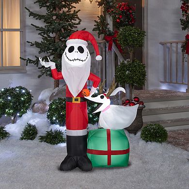 Disney's The Nightmare Before Christmas Jack Skellington Sandy Claws with Zero Inflatable