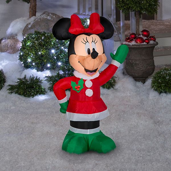 Disney's Minnie Mouse in Holiday Outfit 3.5 ft. Christmas Outdoor Inflatable - Multi