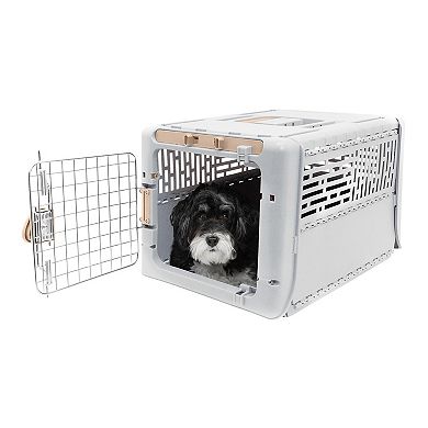 SportPet Gray Small Collapsible Pet Kennel