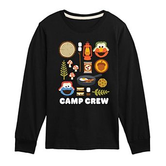 Boys 8-20 Sesame Street Camp Crew Long Sleeve Graphic Tee