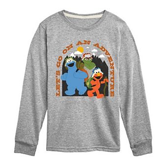 Boys 8-20 Sesame Street Go On Adventure Long Sleeve Graphic Tee