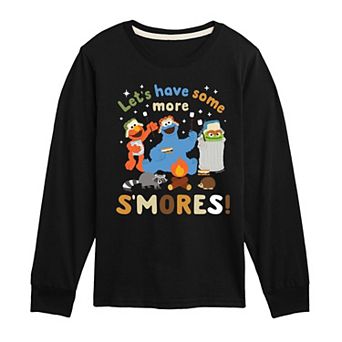 Boys 8-20 Sesame Street More S'mores Long Sleeve Graphic Tee