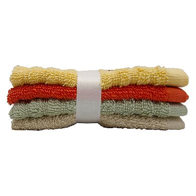 The Big One® Multi Color 4-pc. Wash Cloth Set