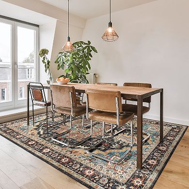 Gertmenian Tiefi Black Area Rug