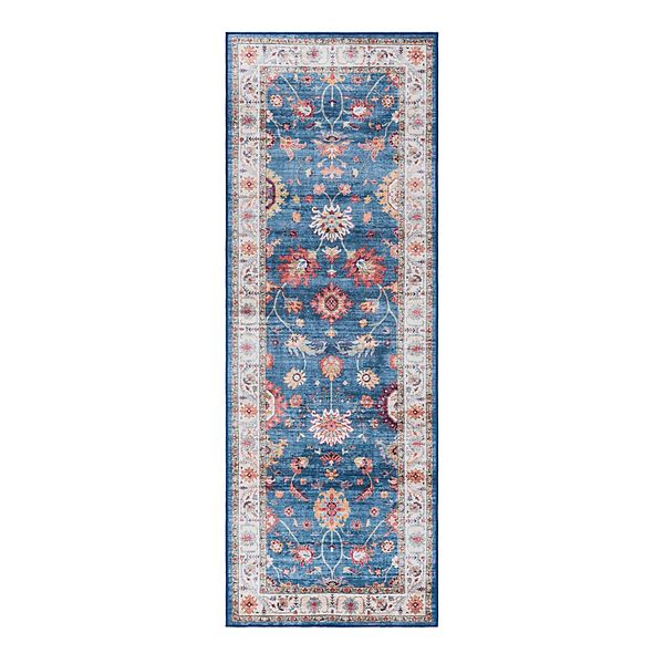 Gertmenian Cullen Cream Area Rug - Blue Tan (2X6 FT)