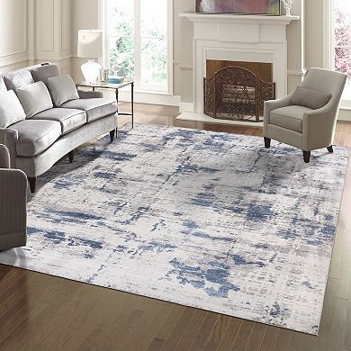 Gertmenian Cenis Blue Gray Area Rug