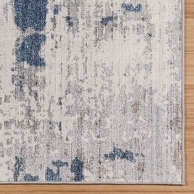 Gertmenian Cenis Blue Gray Area Rug