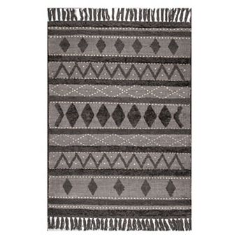 RugsUSA Chandy Textured Wool Area or Throw Rug
