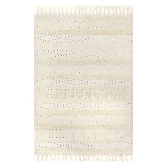 RugsUSA Chandy Textured Wool Area or Throw Rug