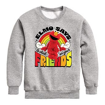 Boys 8-20 Sesame Street Elmo Check On Friends Fleece Sweatshirt