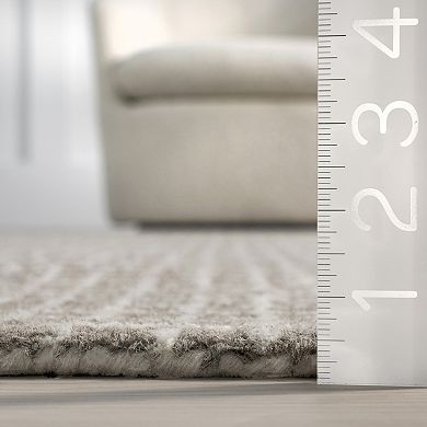 RugsUSA Melrose Checked Wool Area or Throw Rug